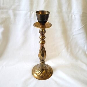 Vintage Brass Candle Holder made in India